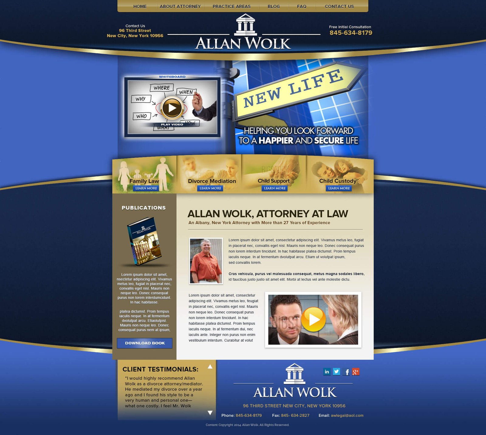 Allan Wolk website screenshot