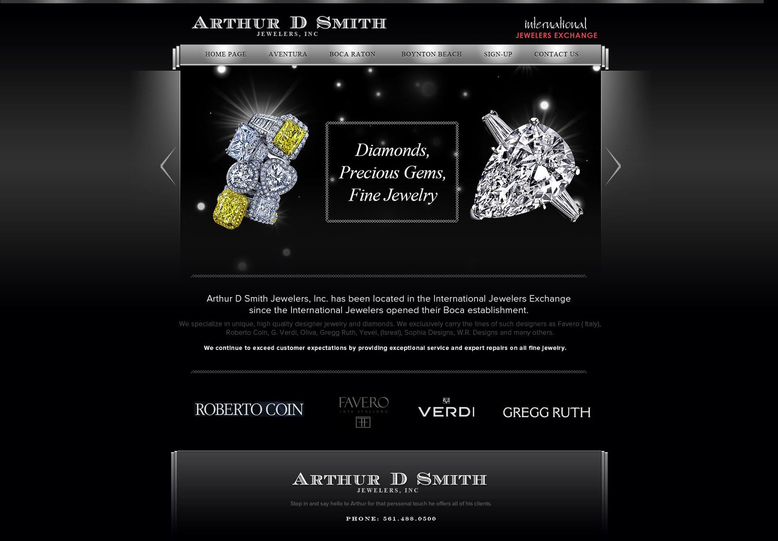 Arthur Smith website screenshot