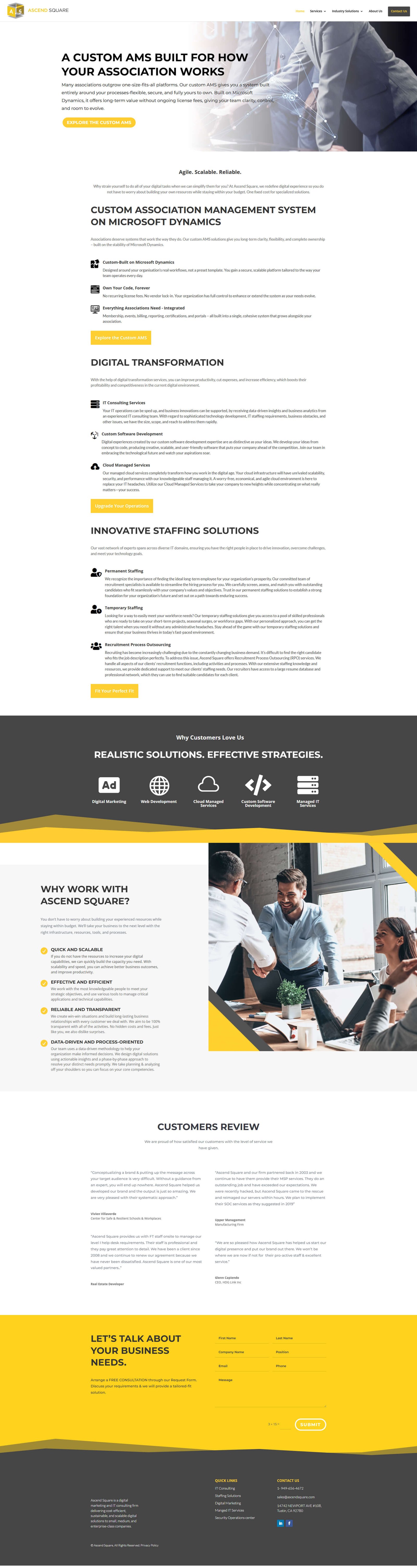 Ascend Square website screenshot