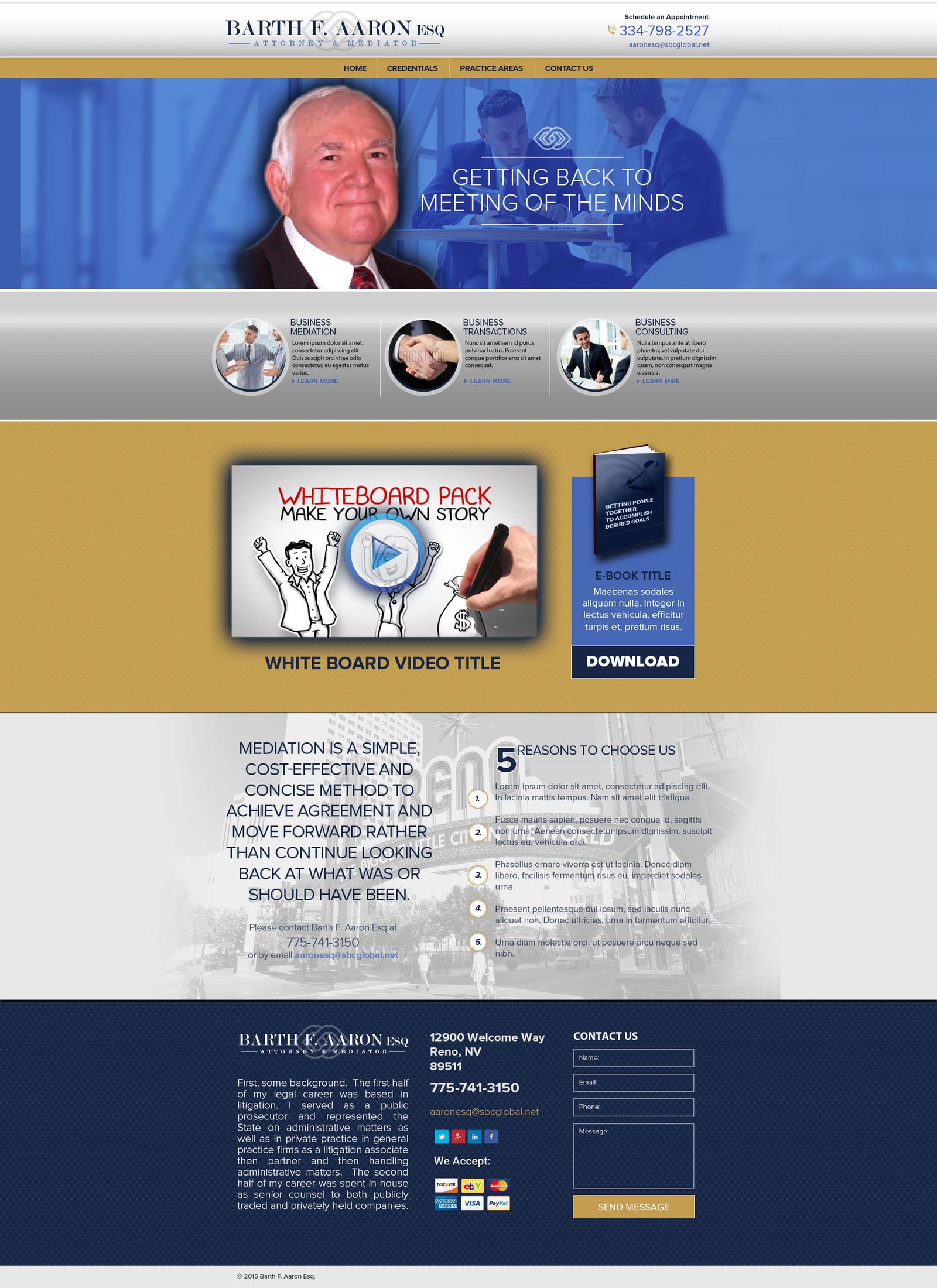 Barth Aaron website screenshot