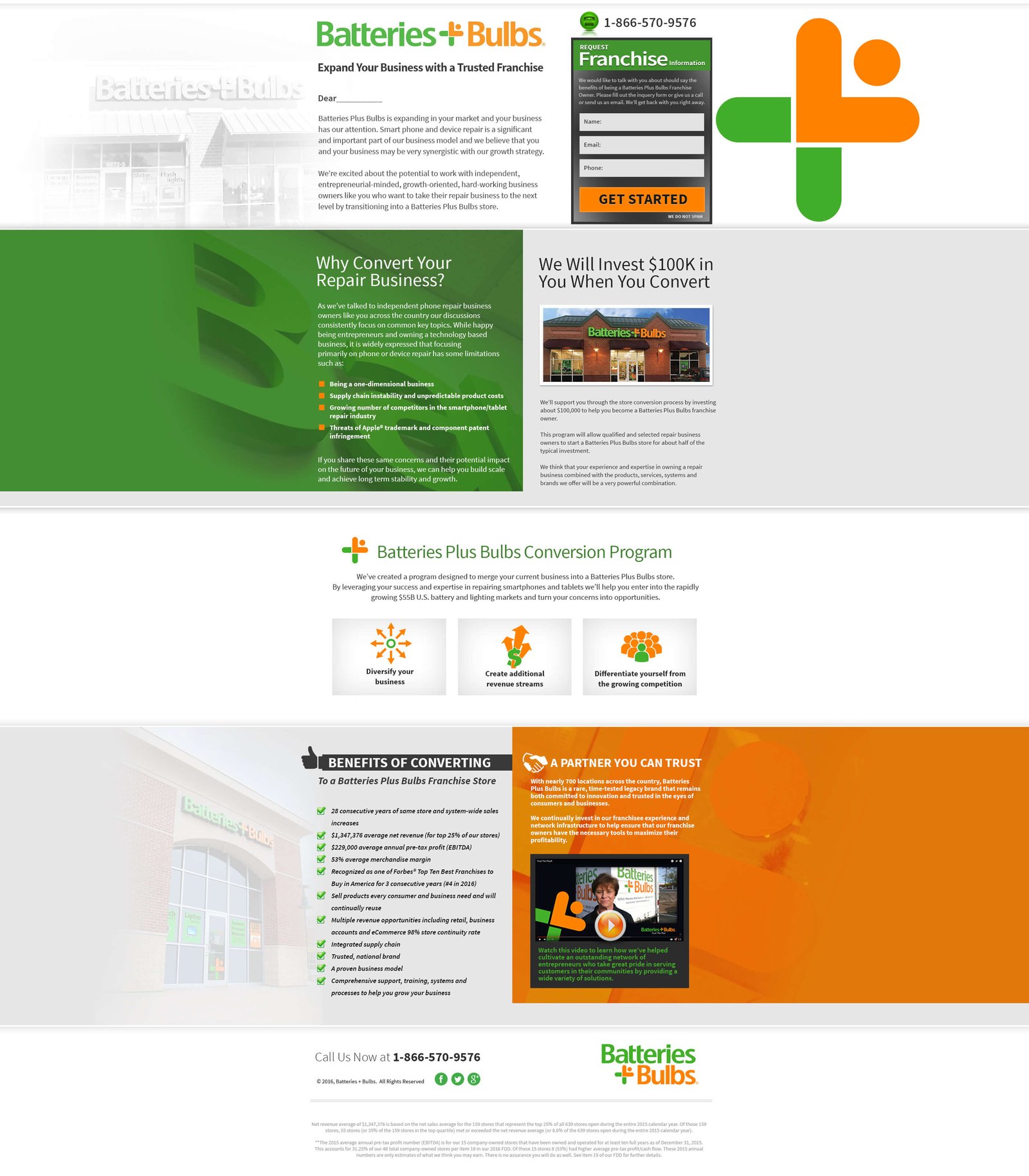 Batteries Plus Bulbs website screenshot