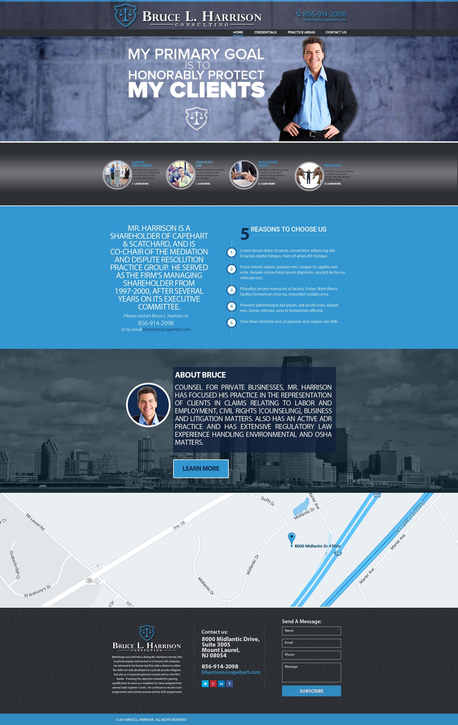 Bruce Harrison website screenshot