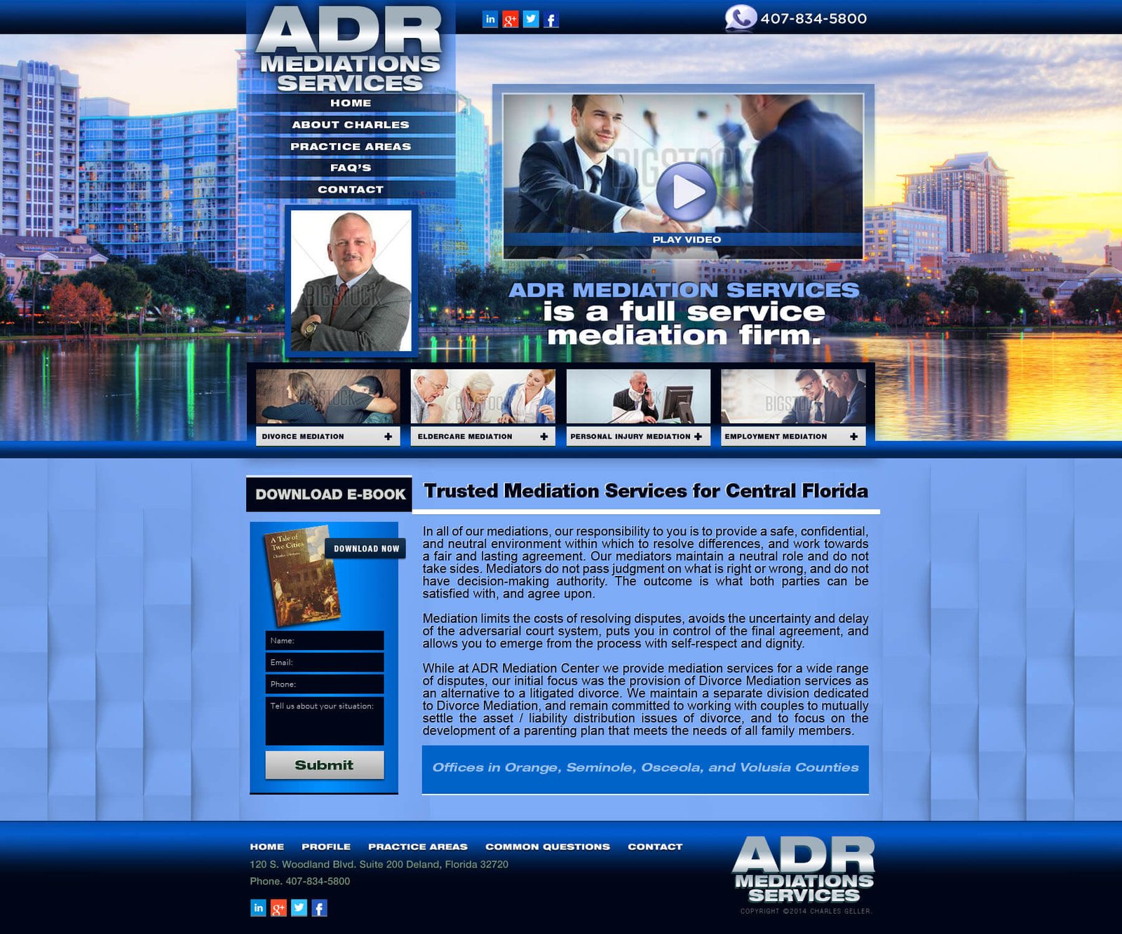 Charles Geller website screenshot