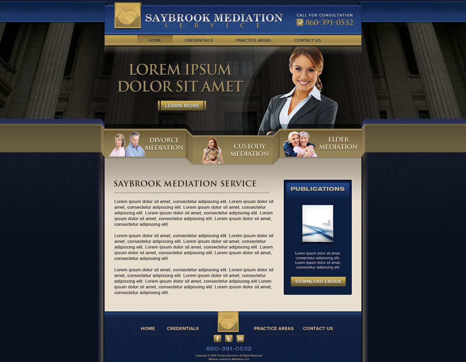 Christina Burnham website screenshot