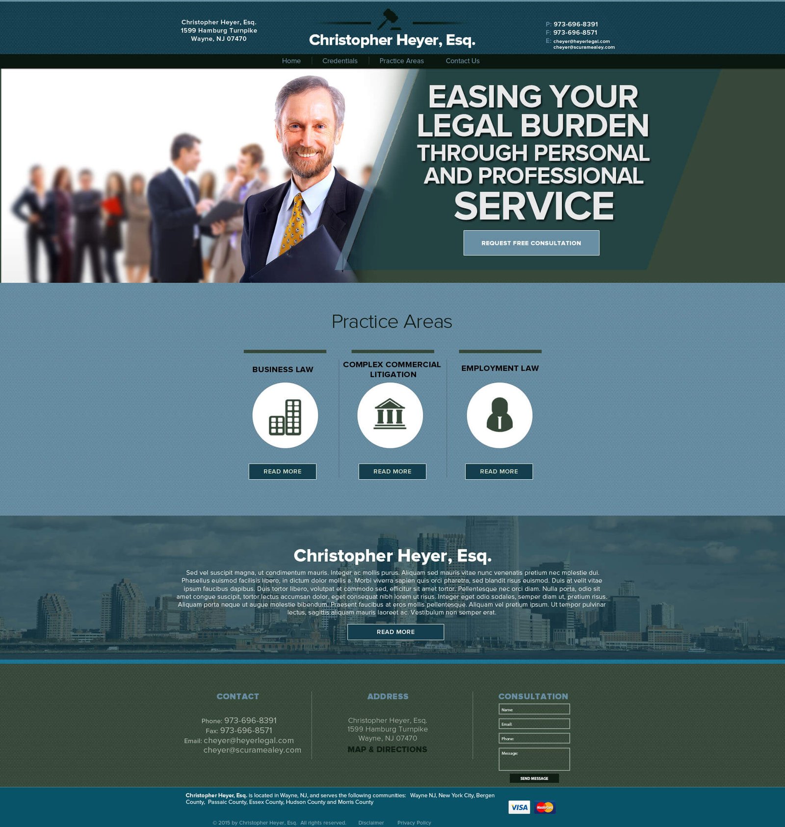 Christopher Heyer website screenshot