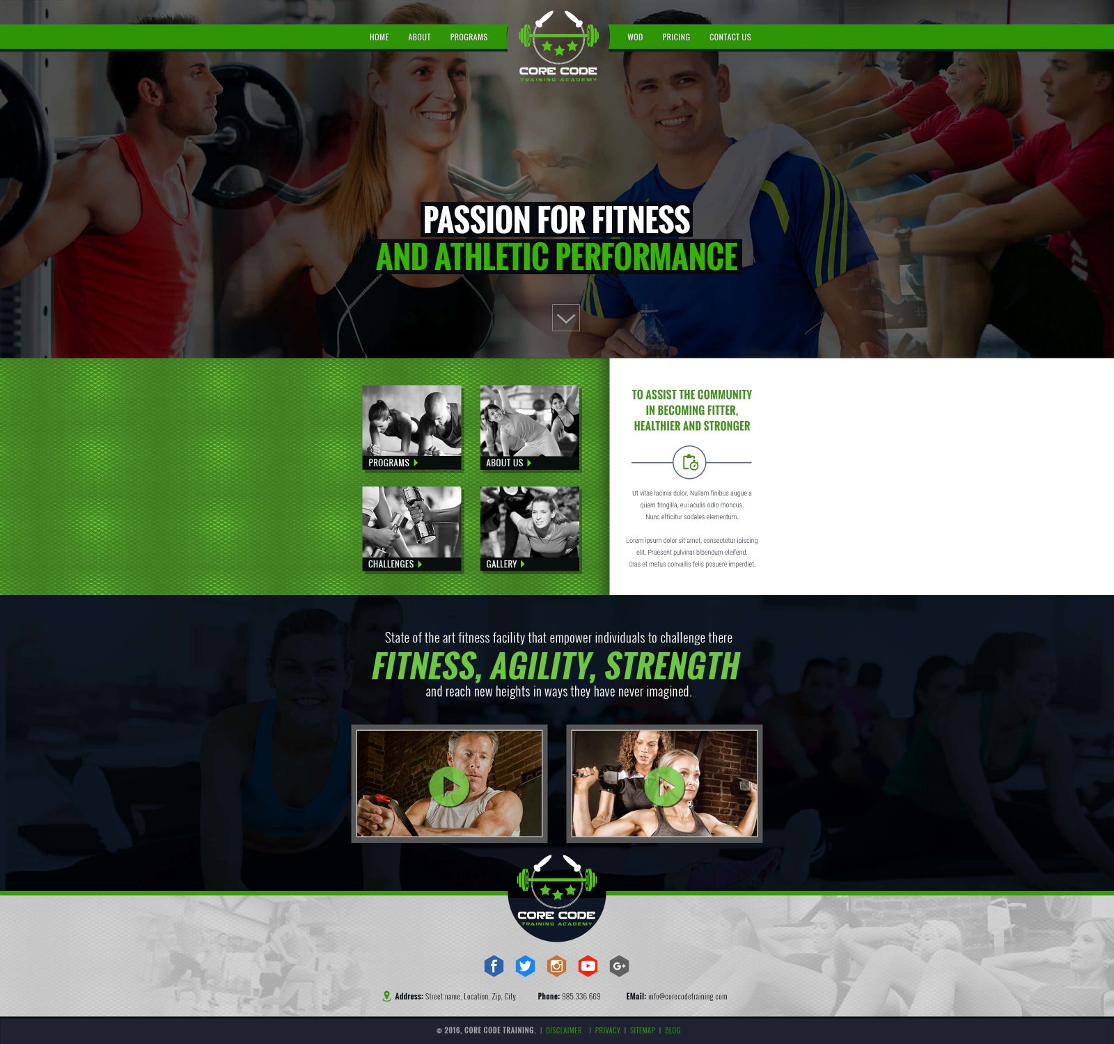 Core Code website screenshot