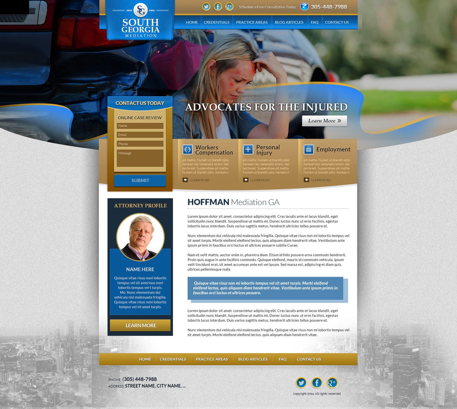 Dan Hoffman website screenshot