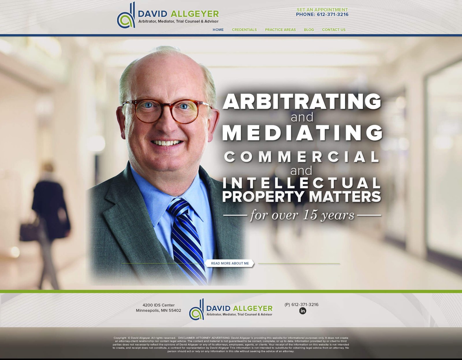 David Allgeyer website screenshot