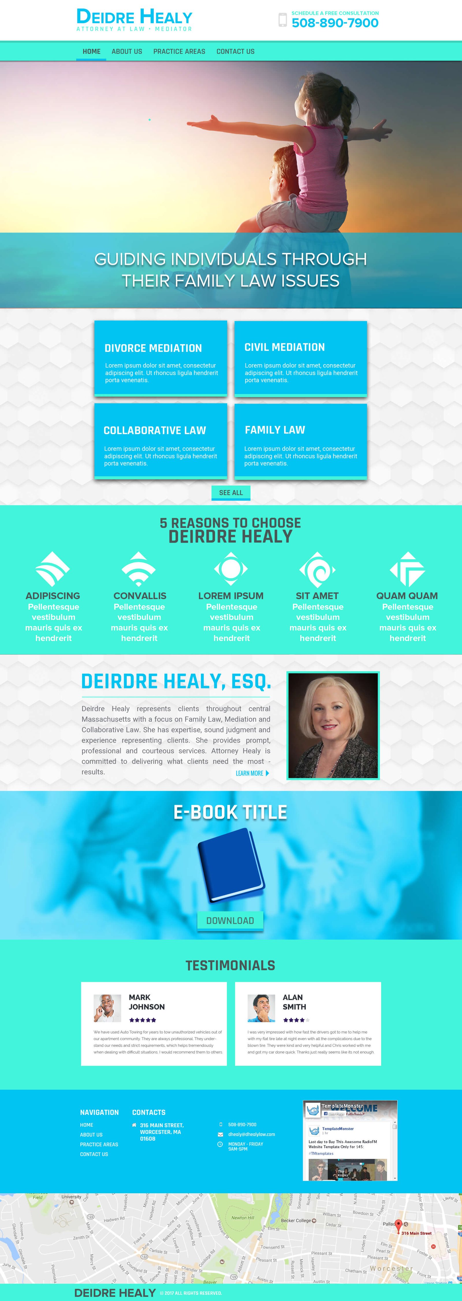 Deidre Healy website screenshot