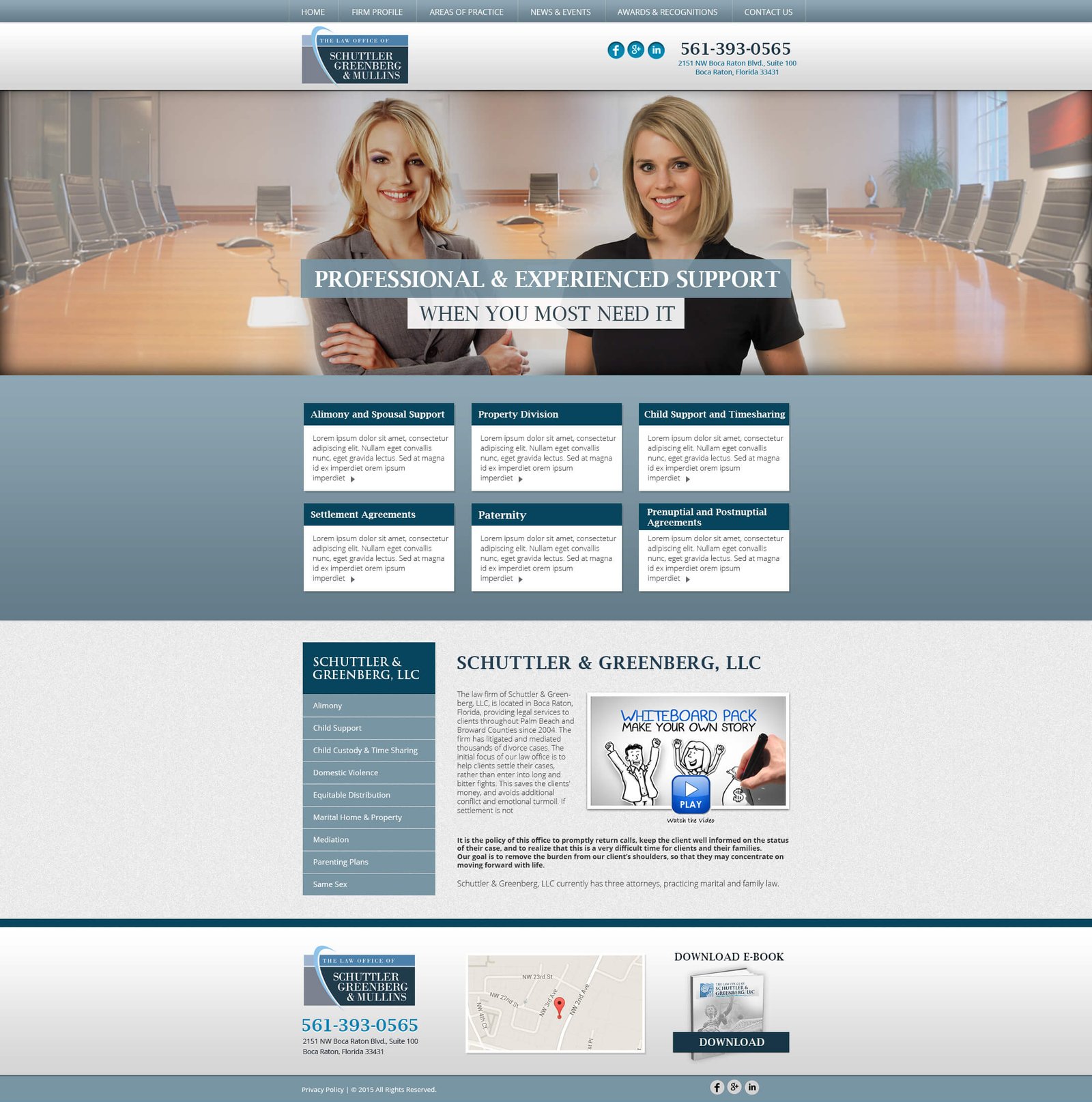 Holly & Schuttler Greenberg website screenshot