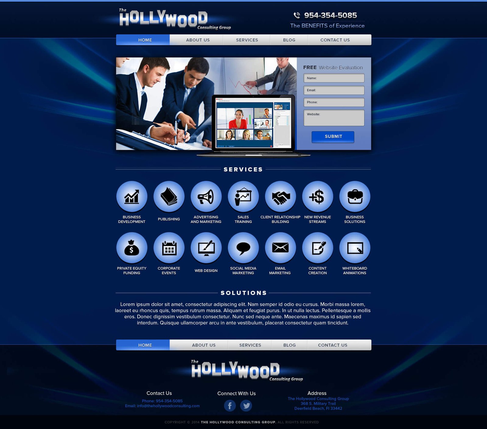 Hollywood website screenshot