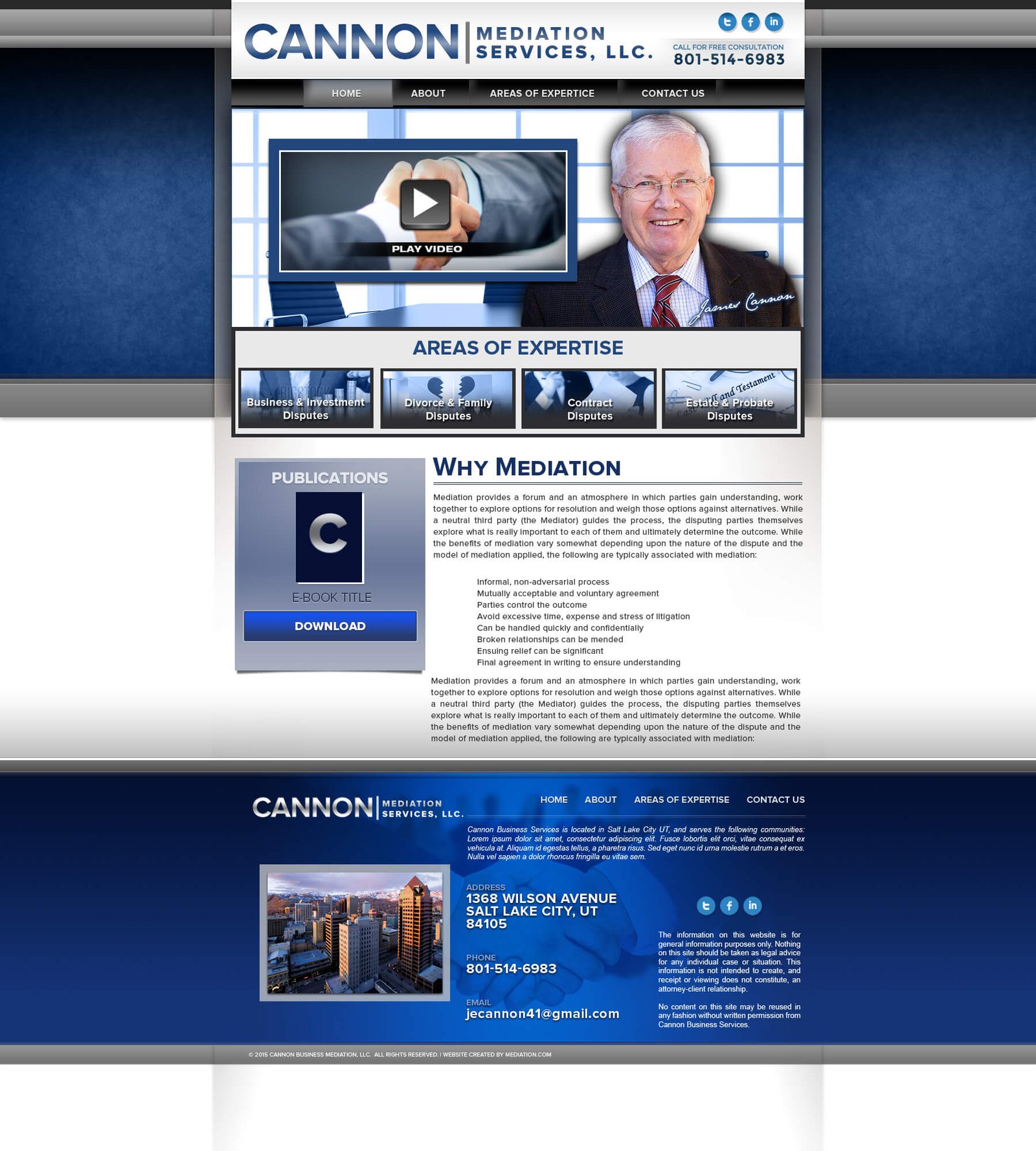 James Cannon website screenshot