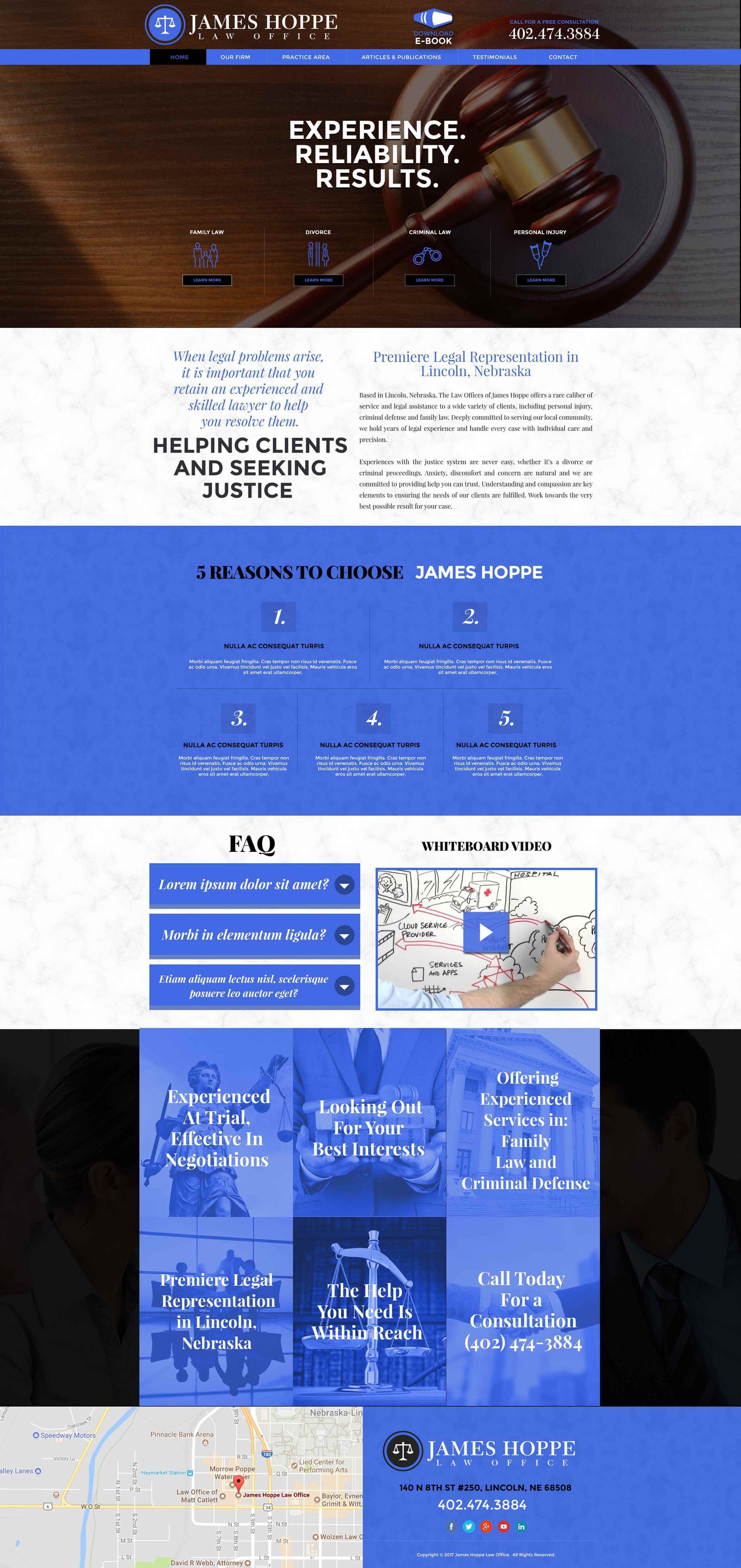 James Hoppe website screenshot