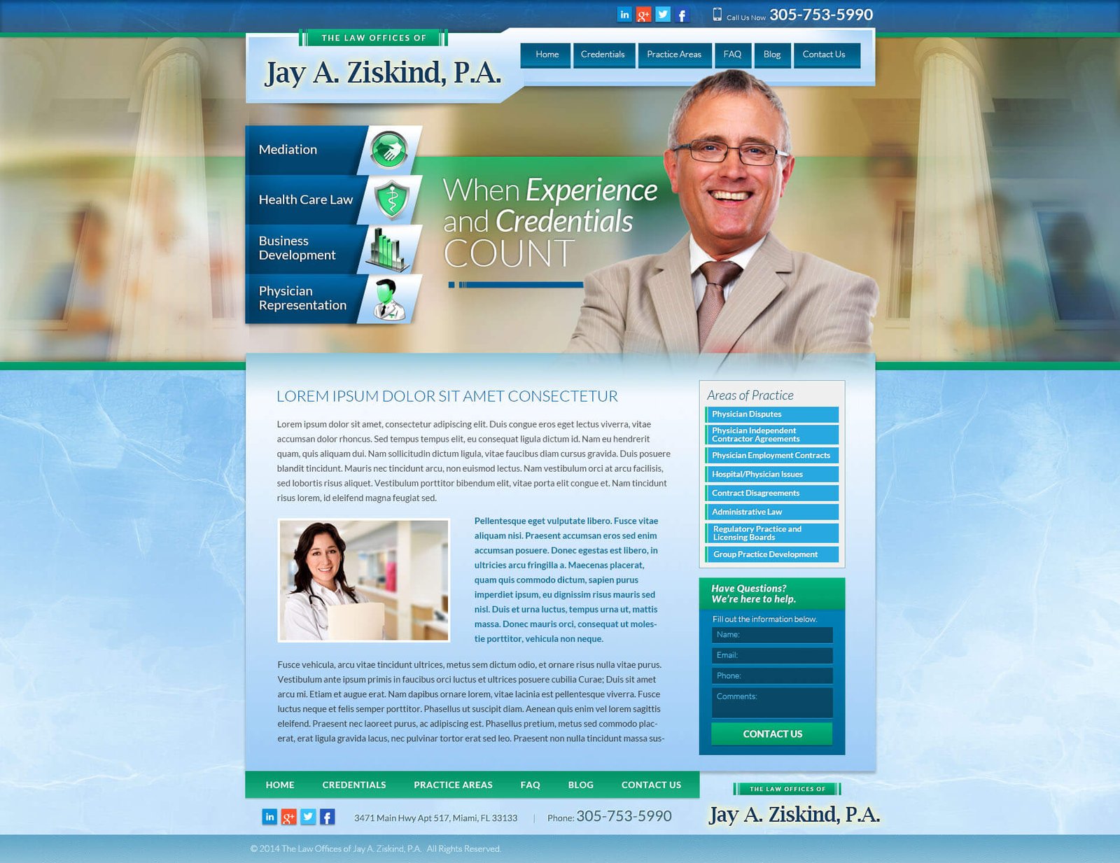 Jay Ziskind website screenshot