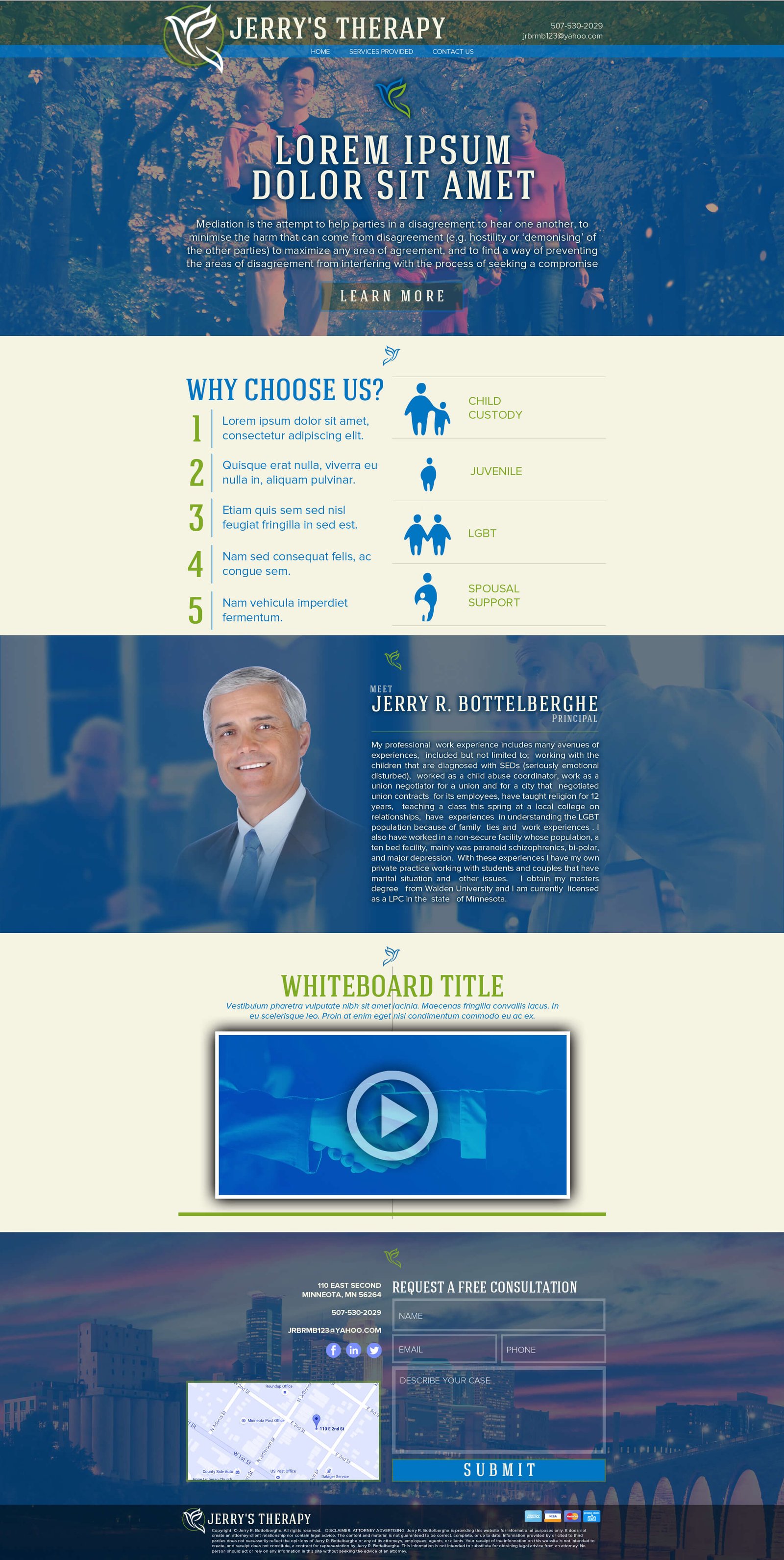 Jerry Bottelberghe website screenshot