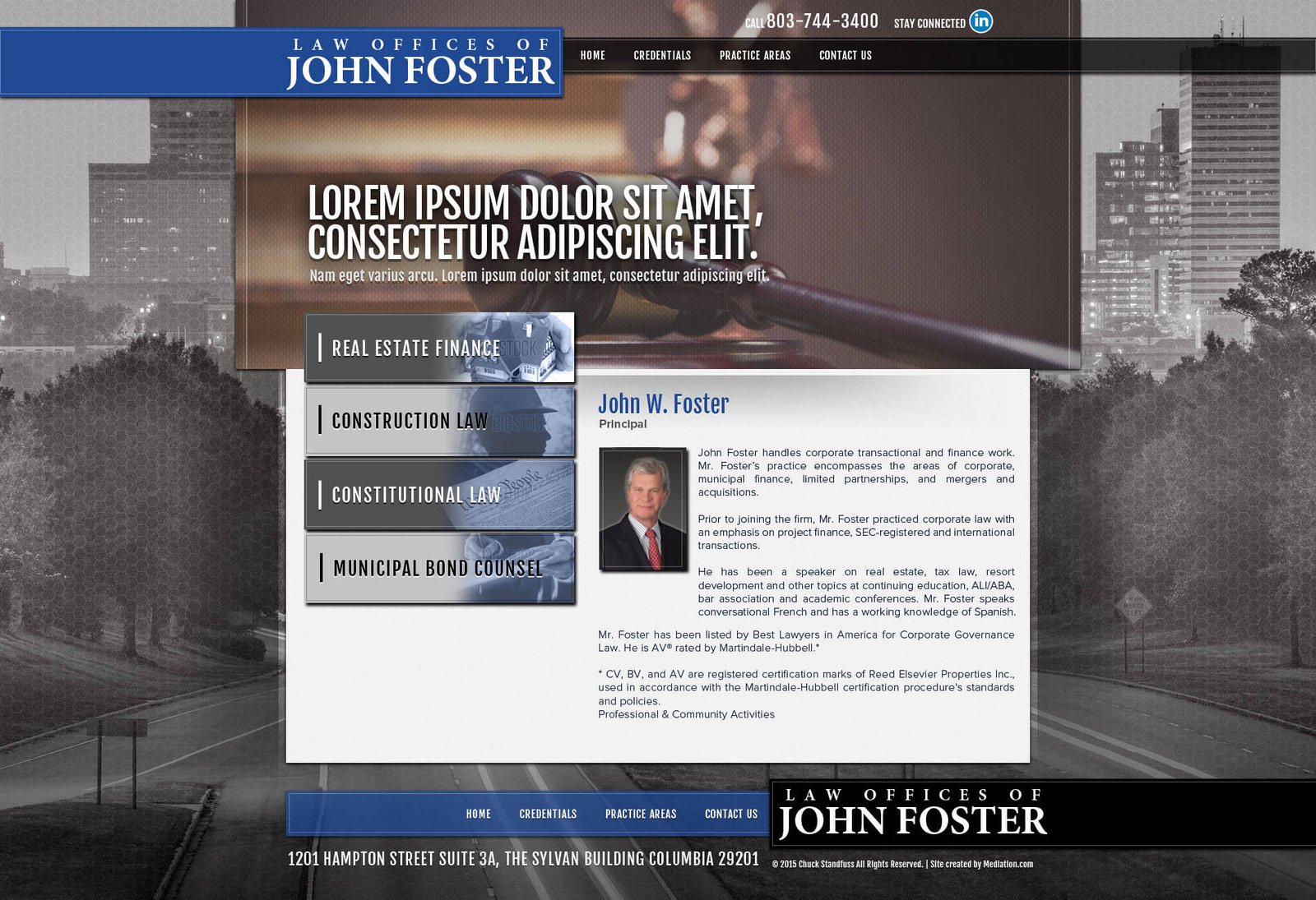 John Foster website screenshot