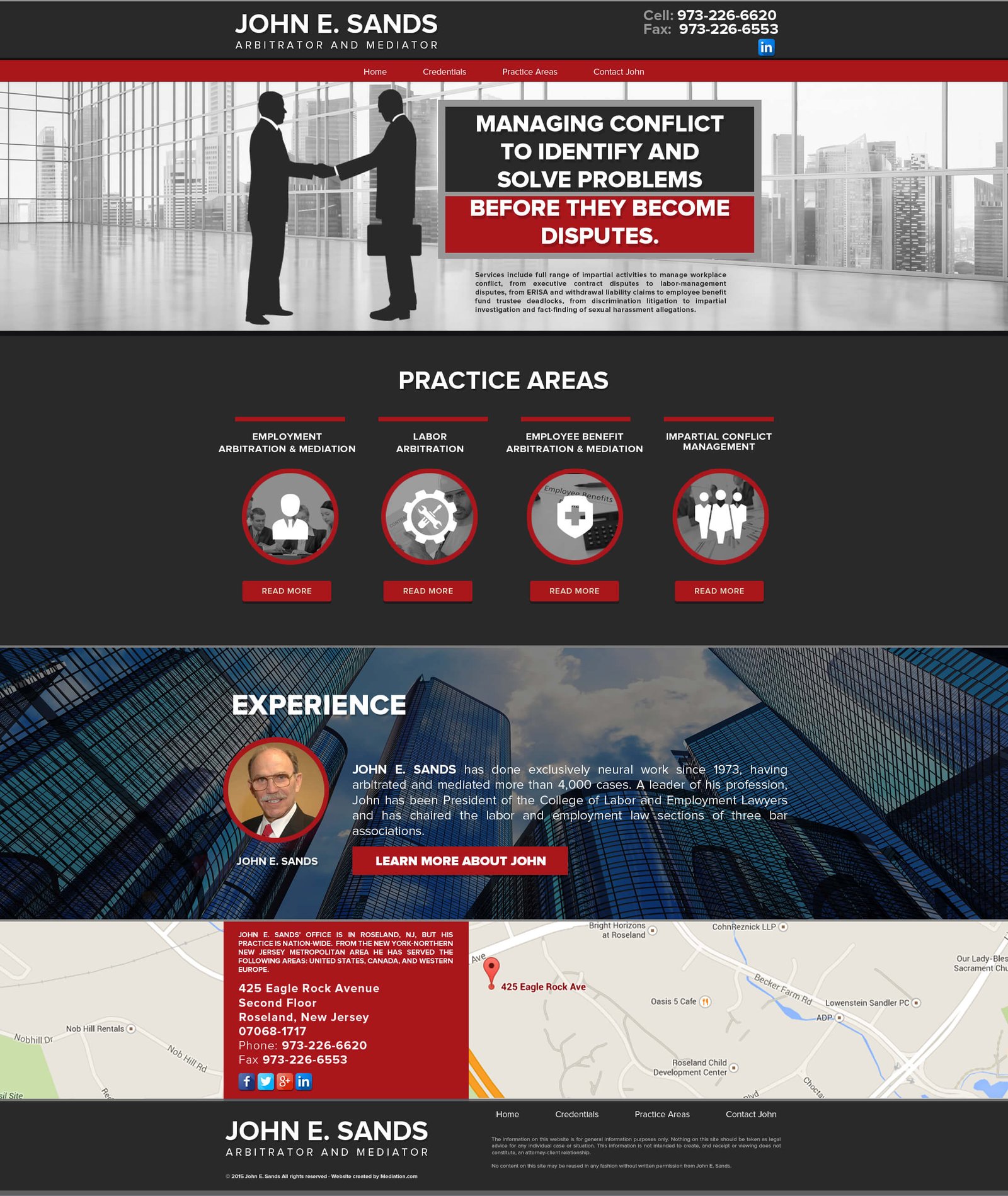 John Sands website screenshot