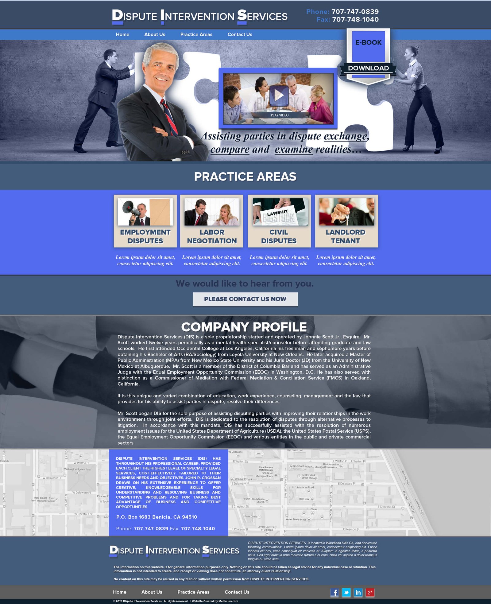 Johnie Scott website screenshot