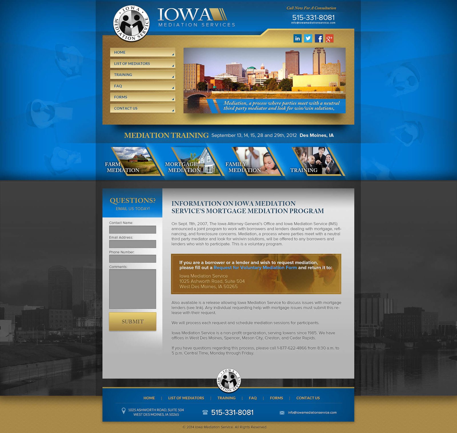 Mike Thompson website screenshot