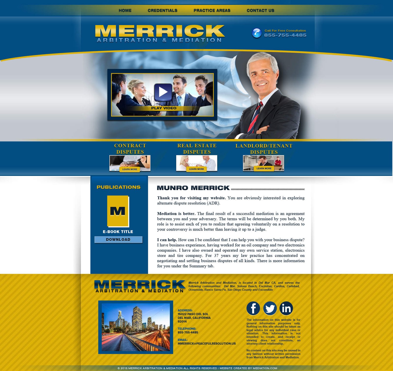 Munro Merrick website screenshot