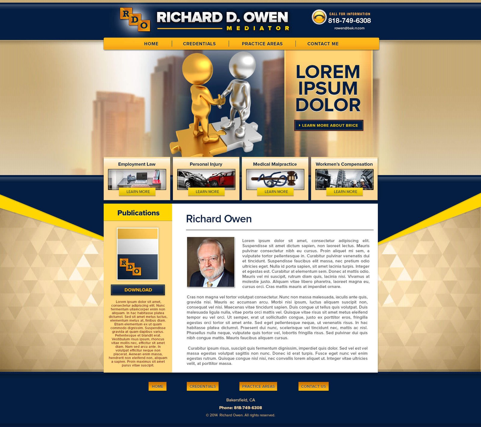 Richard Owen website screenshot