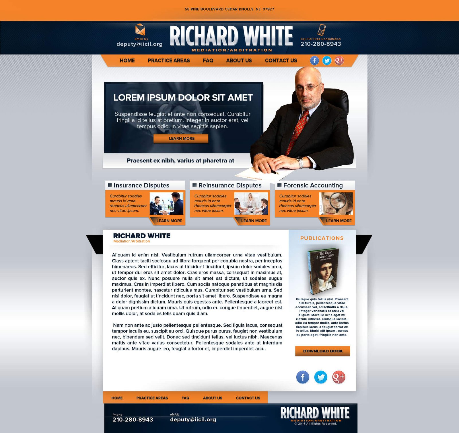 Richard White website screenshot