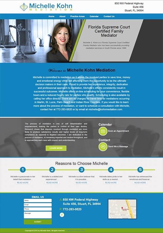 kohnmediation website screenshot