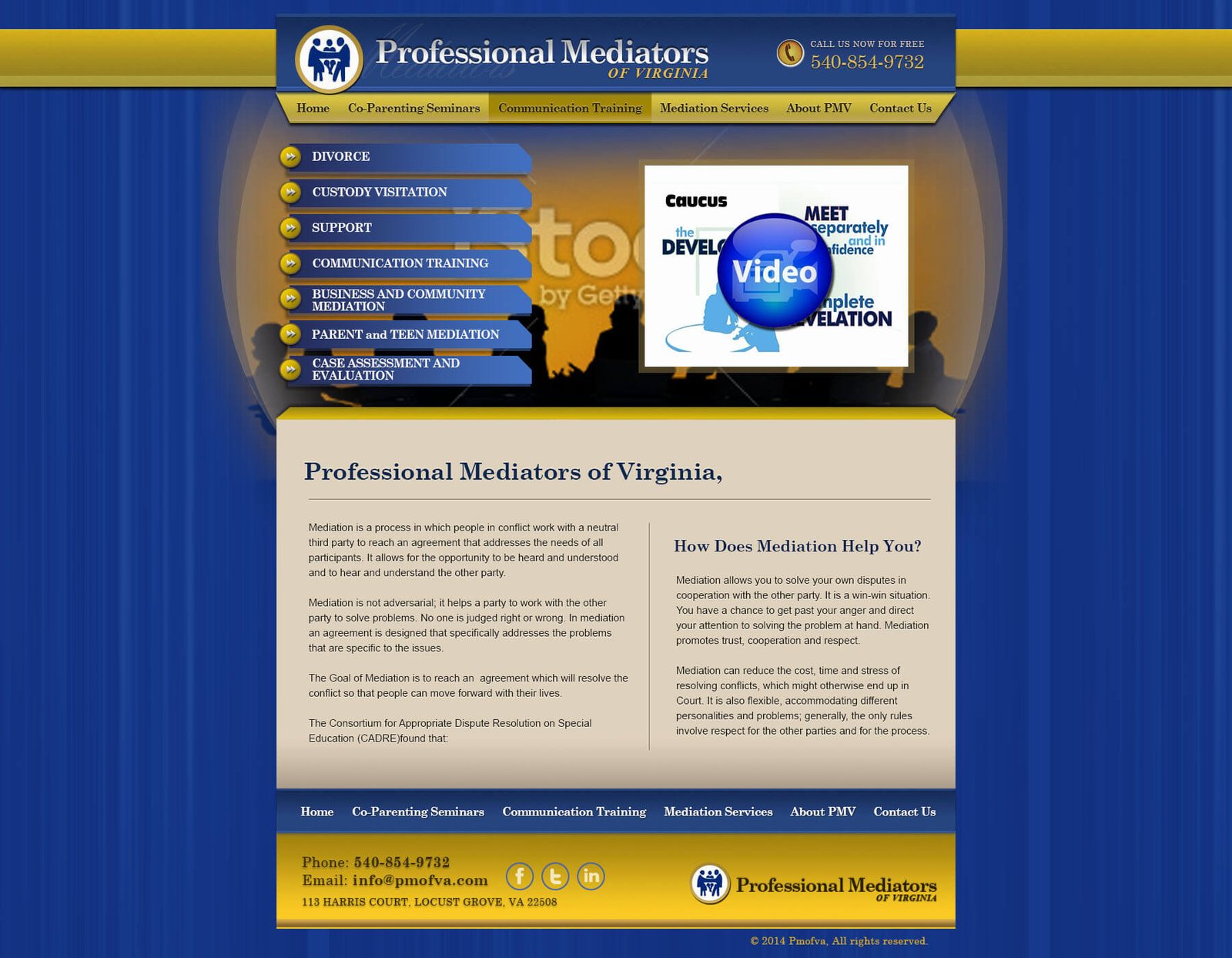 pmofva website screenshot