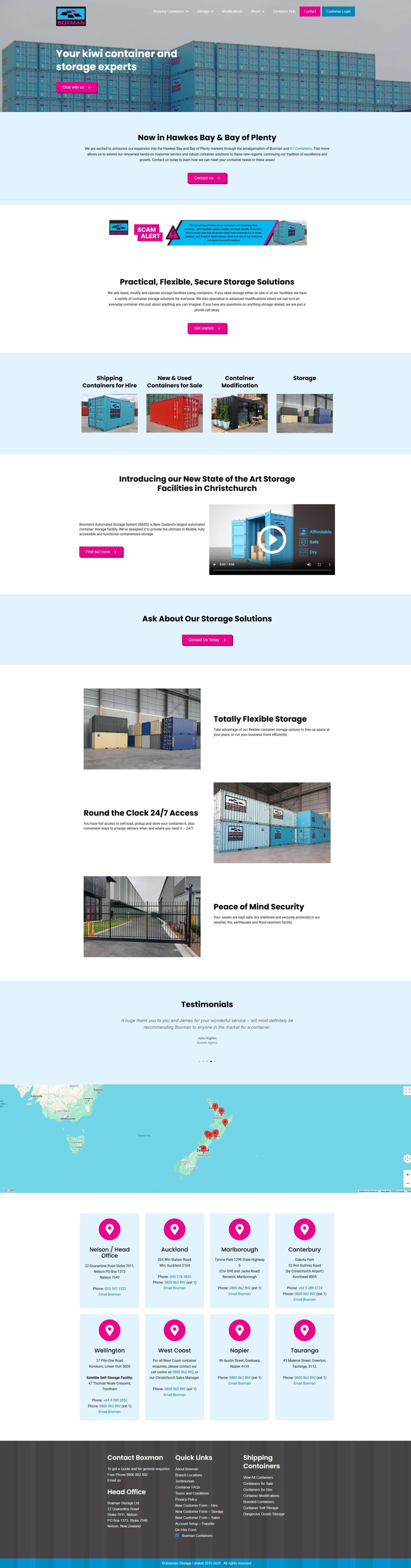 boxman.co.nz website screenshot