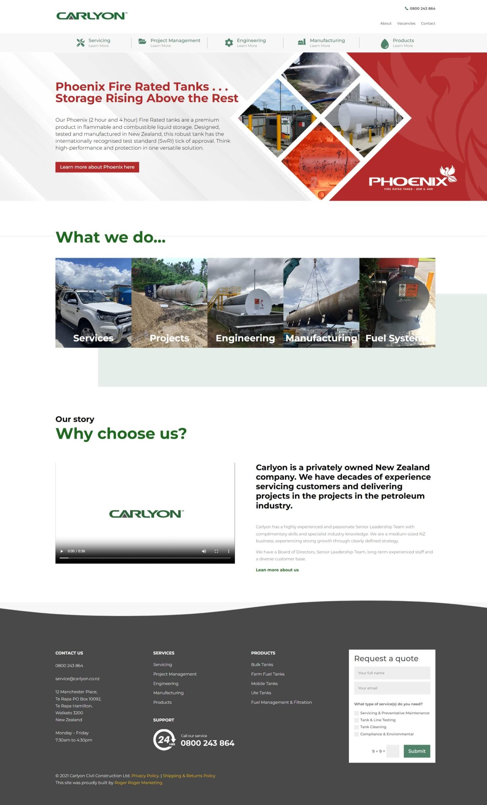 carlyon.co.nz website screenshot