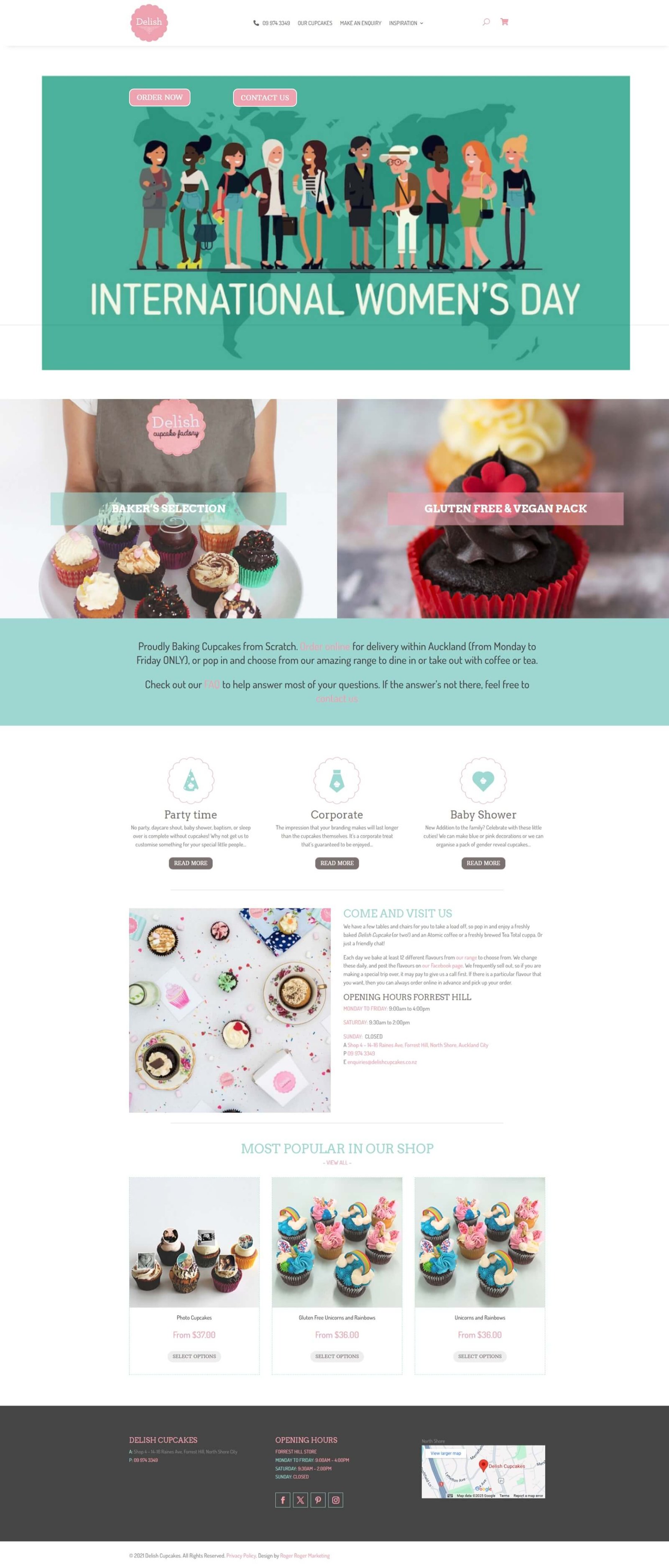 delishcupcakes.co.nz website screenshot