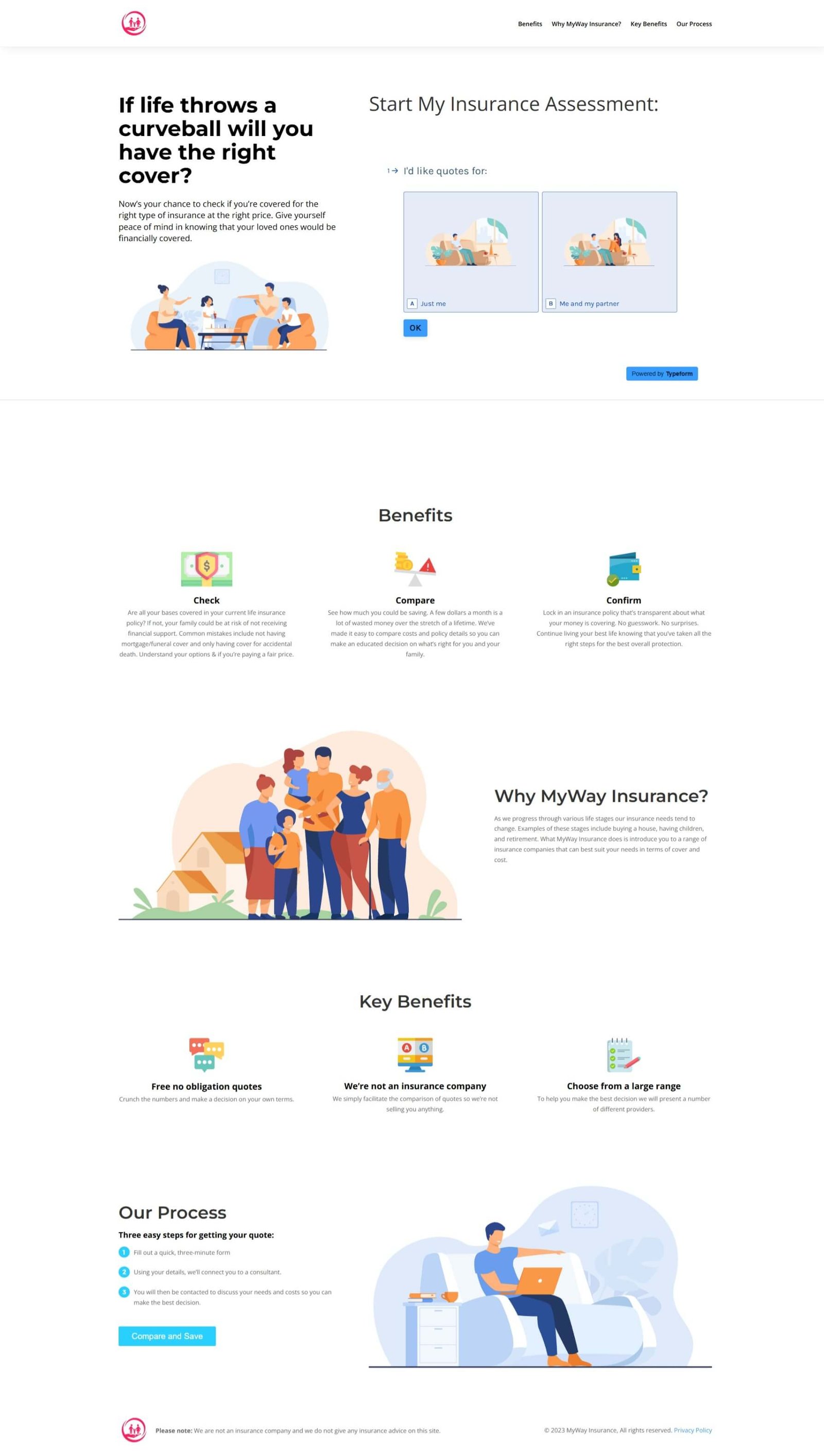 mywayinsurance.nz website screenshot