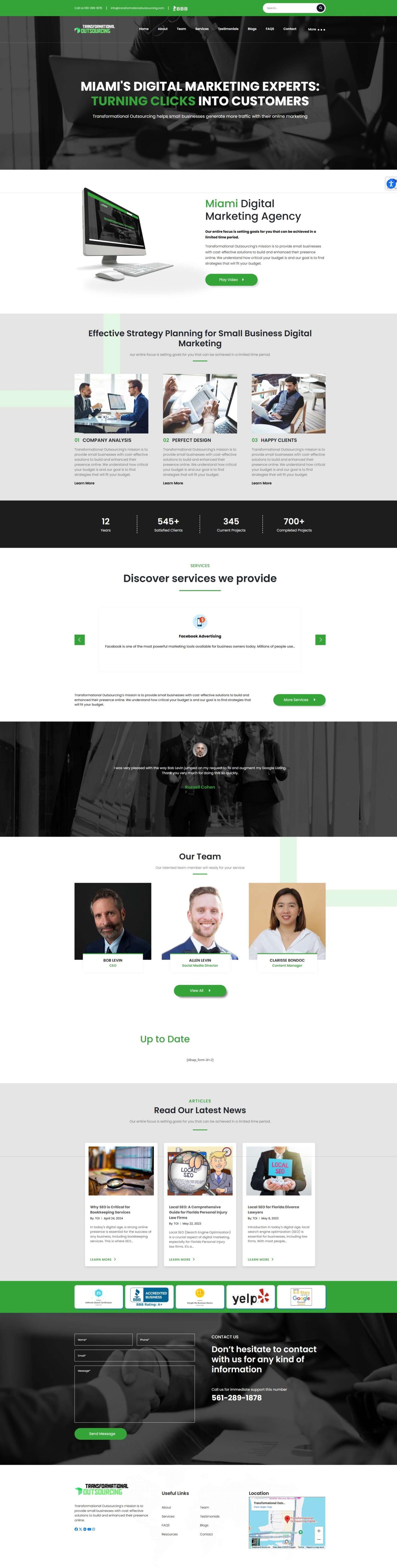 transformationaloutsourcing.com website screenshot